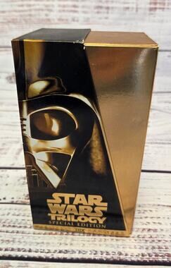 Star Wars Trilogy Special Edition Gold VHS Box Set 1997 Darth Vader